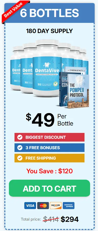 Order DentaVive 6 Bottles